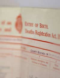 Genealogy Birth Certificate Family