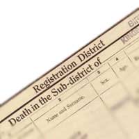 Genealogy Death Certificate 1837 High