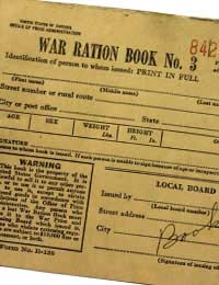 United States Rationing Ration Books